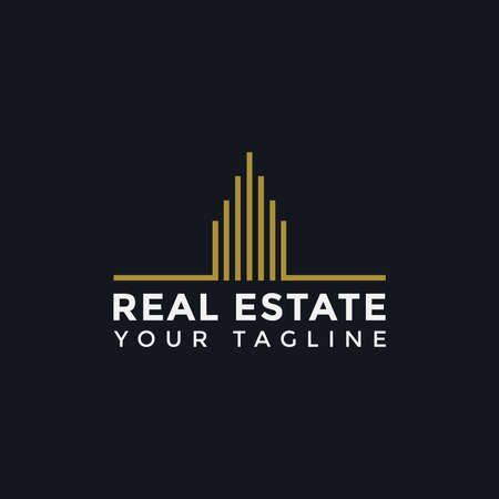 Illustration of Abstract Simple Elegant Real Estate Logo Line Design ...