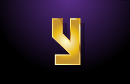 gold golden yellow letter Y alphabet logo icon design for company ...