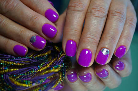 Awesome nails and beautiful clean manicure. Nails are natural. Manicure