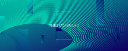 Dark Dynamic Wave. Fluid Abstract Liquid. Vivid Gradient Shape. Dynamic ...