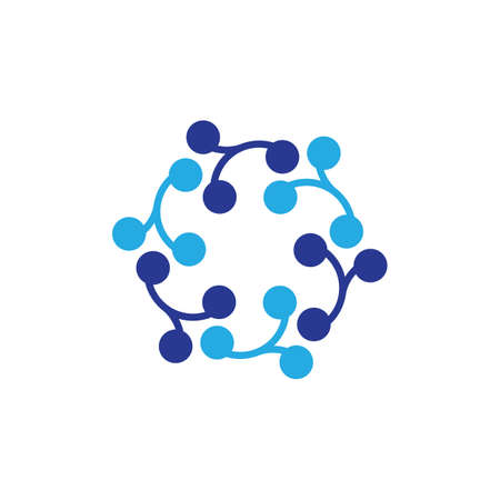 Molecule logo template vector icon design - Stock Image - Everypixel