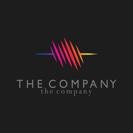 Sound Logo design vector illustration on background - Stock Image ...
