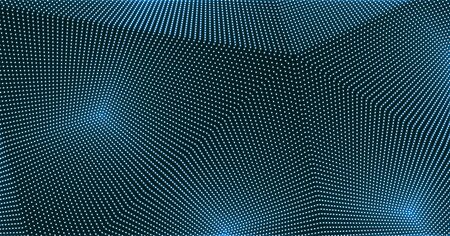 Abstract background in technology style. 3d grid surface. Vector ...