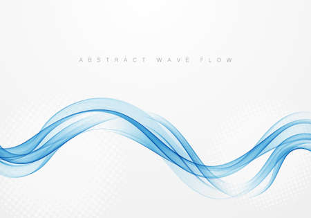 Abstract blue wave vector background Wave blue flow - Stock Image ...