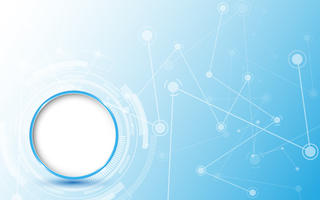 Abstract technology background with various technology elements Hi-tech ...