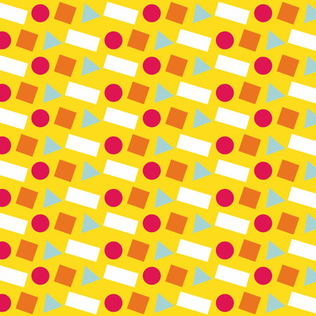 Geometric seamless pattern trendy memphis design retro background ...