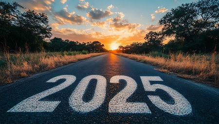 2025 new year written on as...