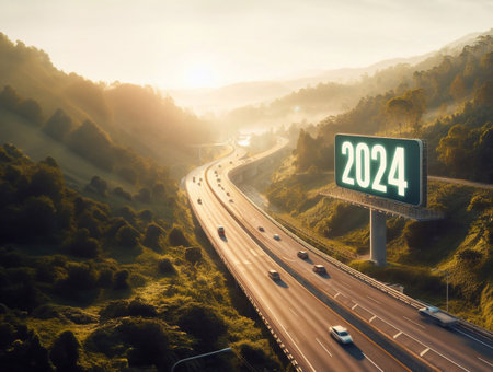 new year 2024, a picture of...