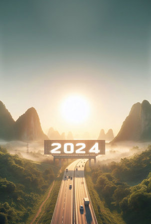 new year 2024, a picture of...