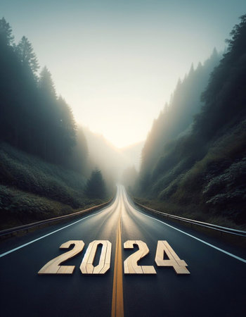 new year 2024, a picture of...