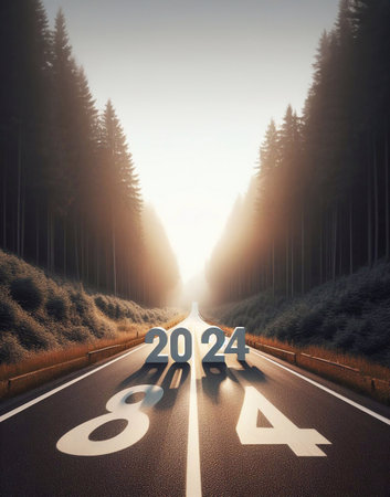 new year 2024, a picture of...