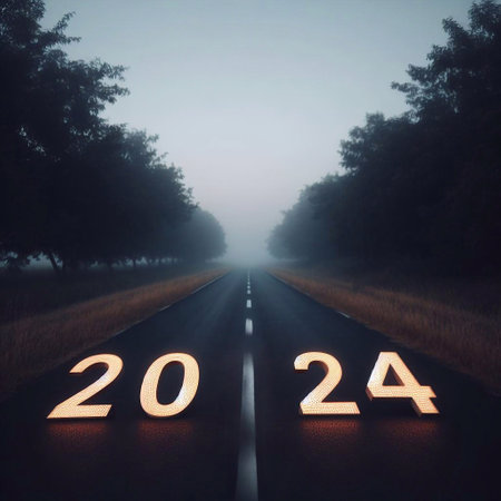 new year 2024, a picture of...