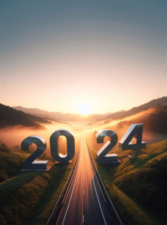 new year 2024, a picture of...