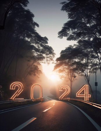 new year 2024, a picture of...