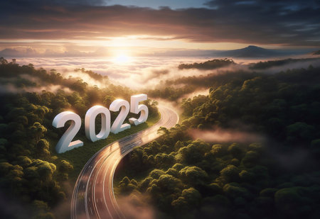 new year 2025, a picture of...