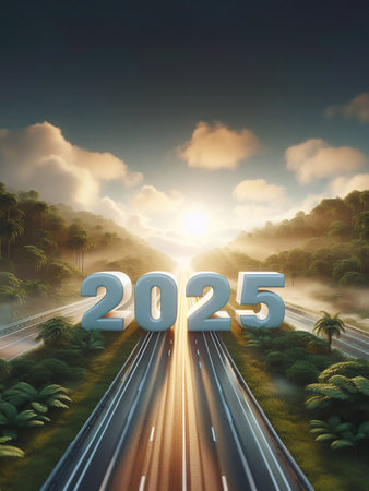 new year 2025, a picture of...