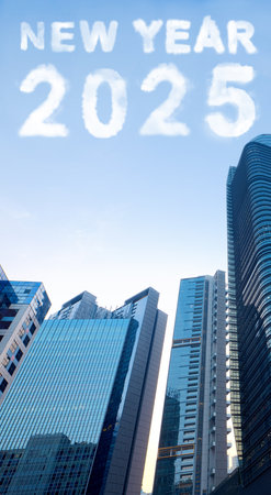 Clouds with text of New Yea...