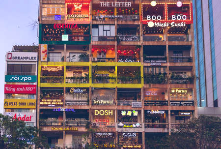 Evening view of the buildin...
