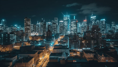 A breathtaking night view o...