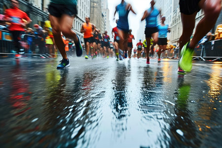 Running poster, Colorful Ru...