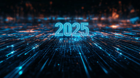 2025 New Year's Eve backgro...