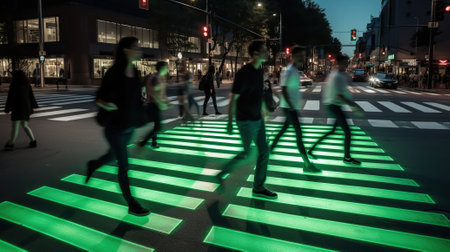 A crosswalk seen from the s...