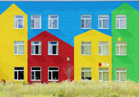 nice colorful house a kinde...