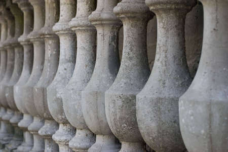Decorate concrete pillars on houseの写真素材