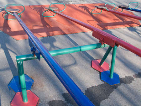 Four Seesaws in parkの写真素材