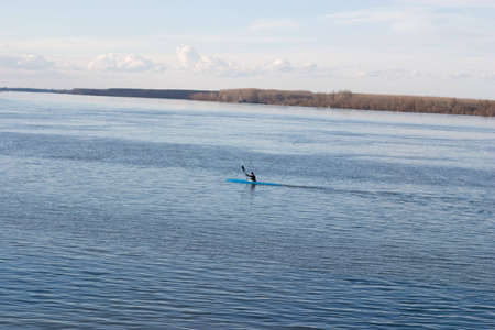 Kayak in river