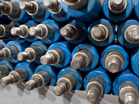 Shock absorbers in storageの写真素材