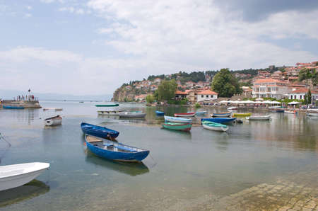 Boats in pierの写真素材