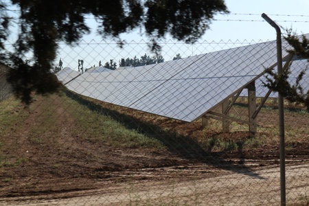 Alternative types of electricity generation, solar panels, wind power generation. Electricity...