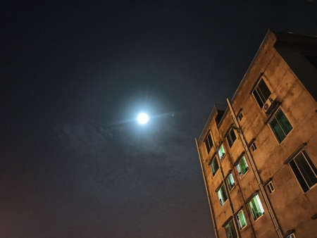 Picture of full moonの写真素材
