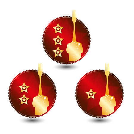 Restaurant design stars awardのイラスト素材