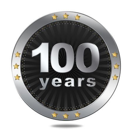 100 years button  Anniversaryの写真素材