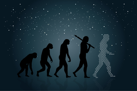 Evolution of Manのイラスト素材