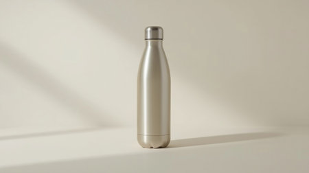 Plastic bottle for cosmetics on a white background. 3d renderingの素材