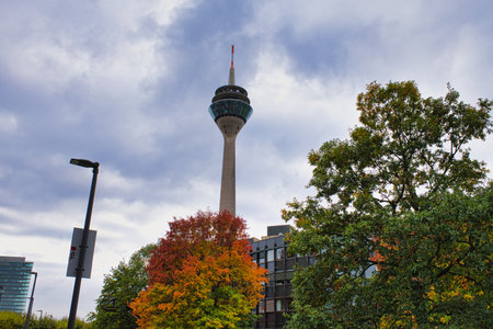 Television tower in Berlin, Germany.の写真素材