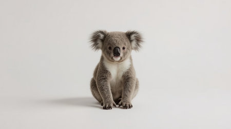 Koala on a white background. Studio shot. Isolated.の素材