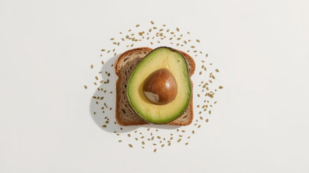 A crested sparrow is standing on a light blue background.の素材