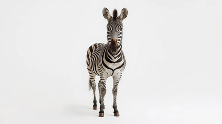 Plasticine Zebra isolated on white background with clipping path.の素材