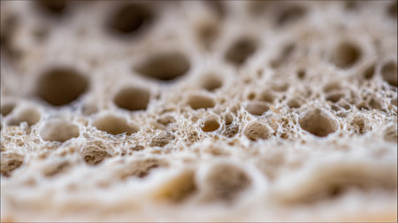 This close-up reveals the fascinating textures and patterns of a natural material, showing its unique features.の素材