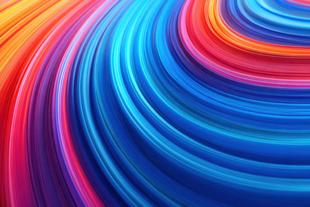 Curves of color blend and flow together, creating a dynamic design suitable for web headers.の素材