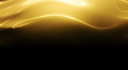 golden abstract background with some smooth lines in it and some smooth lines in itの素材