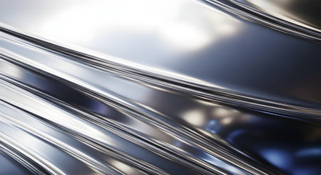 abstract metallic background with some smooth lines in it (3d render)の素材