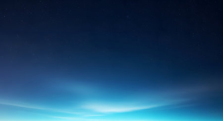 Night sky with stars and milky way. 3d render illustrationの素材