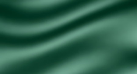 abstract green background with some folds in it and some smooth lines in itの素材