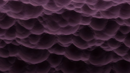 Abstract 3d rendering of wavy surface. Bended stripes with glowing particles. Futuristic background.の素材