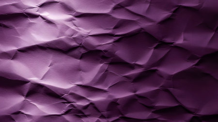 Purple crumpled paper background. Texture of crumpled paper.の素材